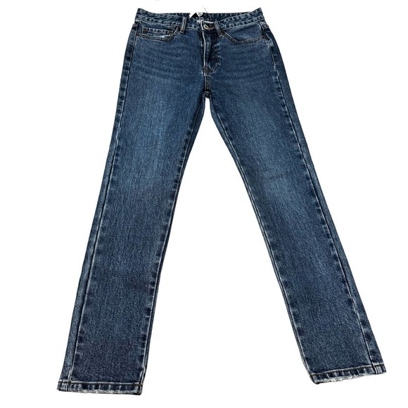 Something Navy High Waisted Straigt Leg Denim Jeans NWT Size 2 - Picture 2 of 6